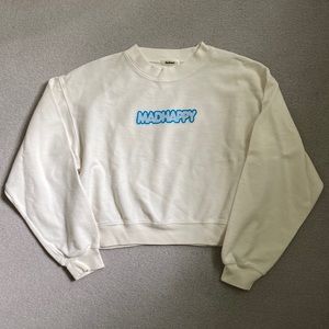 Madhappy bubblegum cropped crewneck. Size small